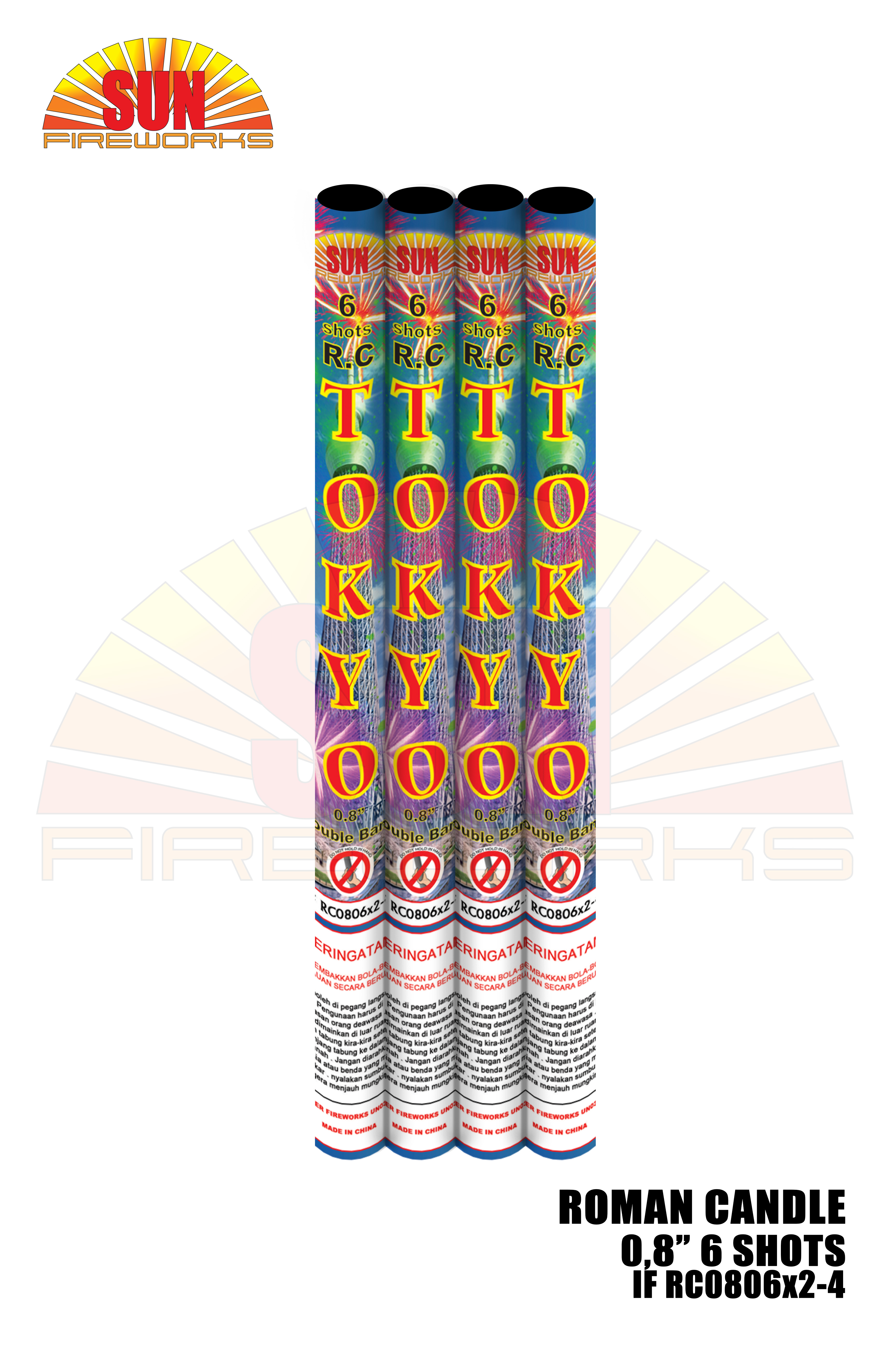 roman candle 6 shot IF RC0806x2-4